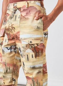 LES BENJAMINS Graphic Print Pant Multicolour  - Image 4