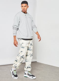 LES BENJAMINS Graphic Print Utility Pants Multicolour  - Image 2