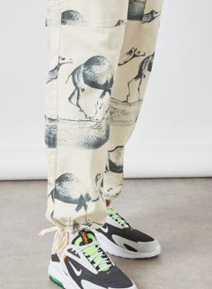 LES BENJAMINS Graphic Print Utility Pants Multicolour  - Image 3