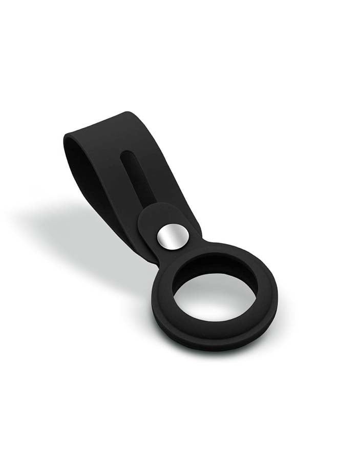 HYPHEN - Silicone AirTag Loop Strap Black - Image 1