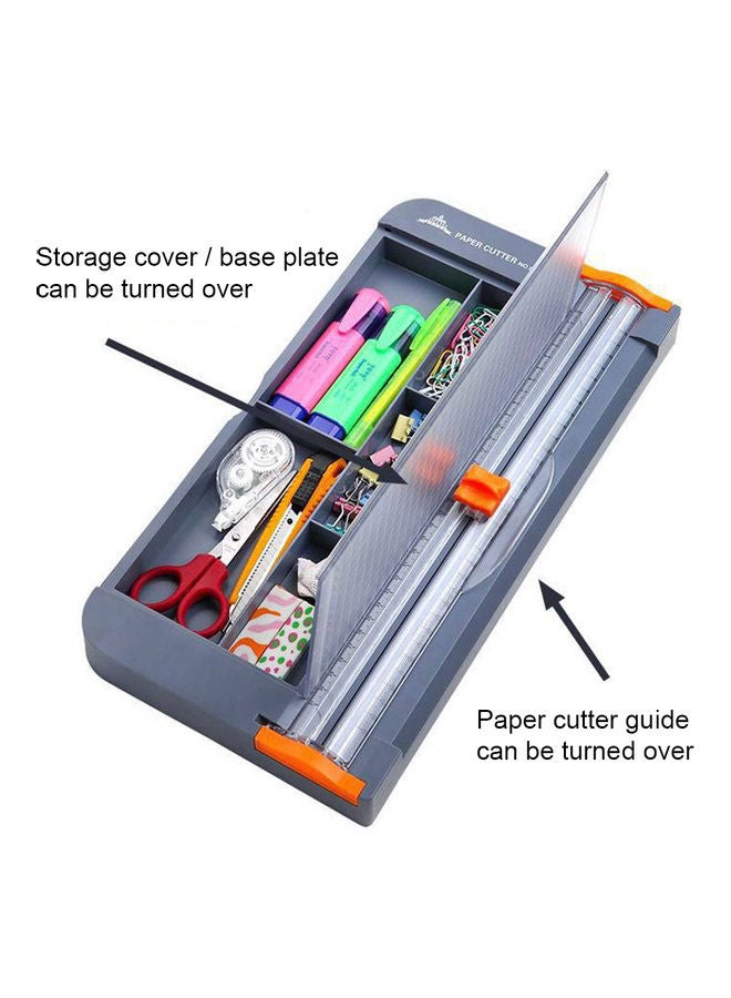 Portable Manual A4 Paper Trimmer Cutter Storage Box Multicolour - Image 2