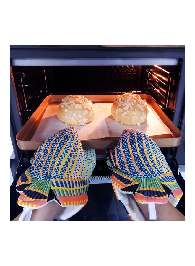 Fish Shape Anti-scalding Oven Mitten Glove Baking Multicolour  - Image 4