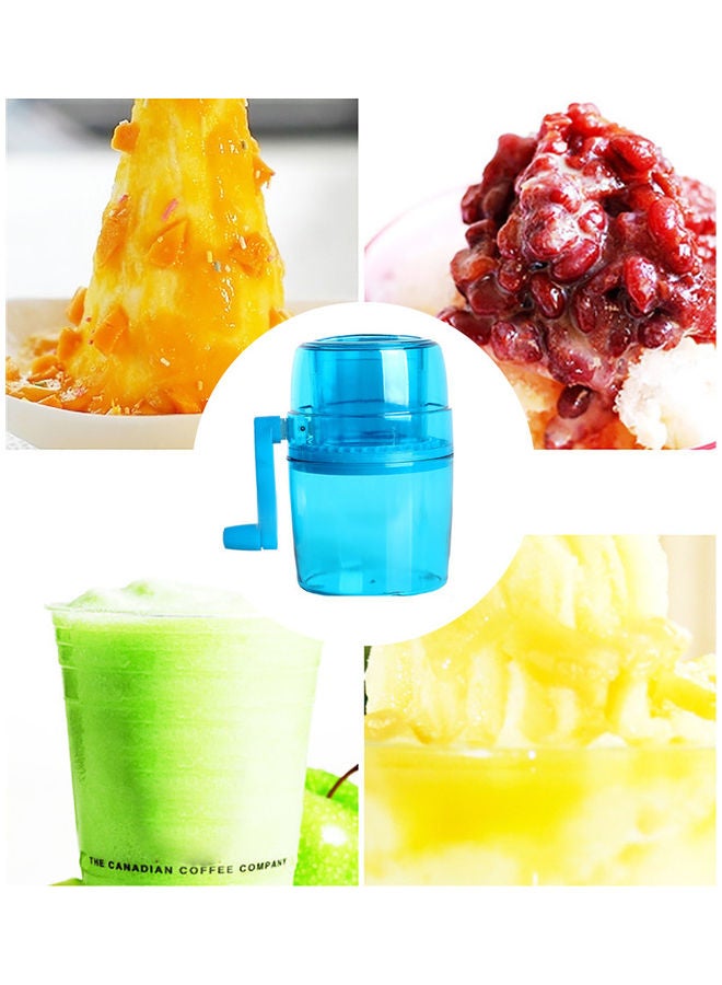 Generic - Portable Manual Ice Cone Maker Crusher Blue 20x14x1cm - Image 1