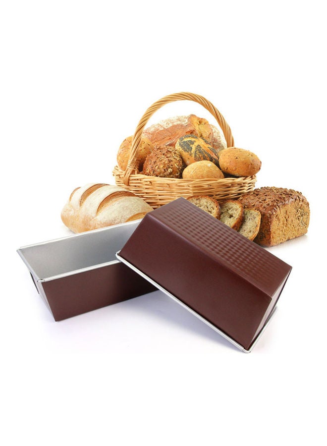 Non-Stick Carbon Steel Cake Bread Loaf Pan Brown/Grey  - Image 3