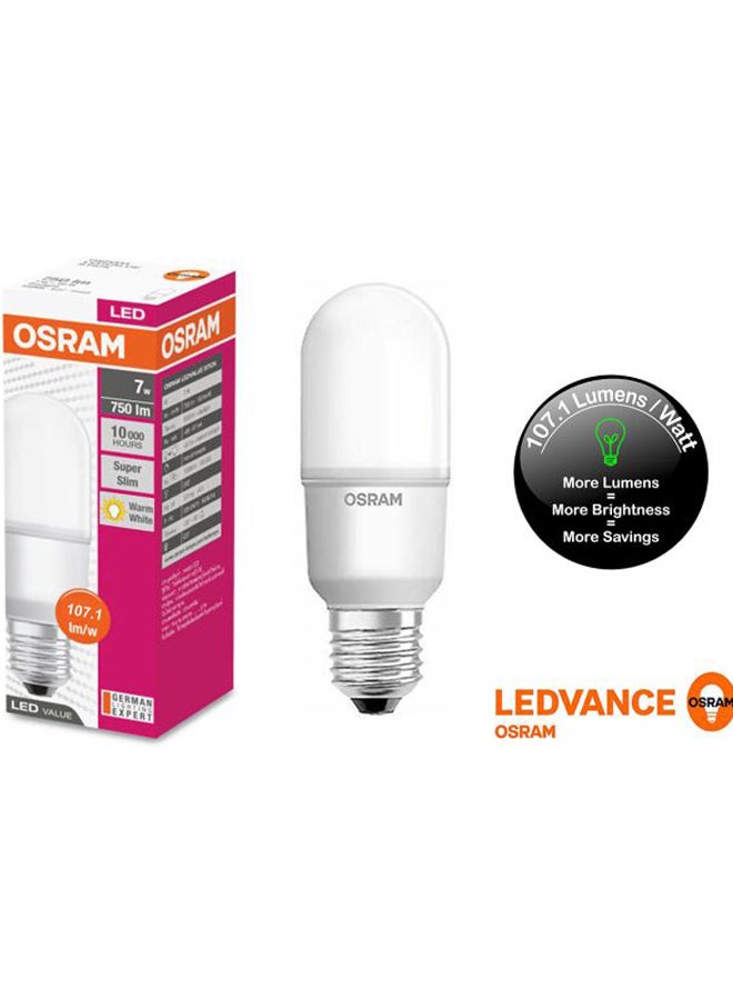 Osram - LED Value Stick 750lm 7W 6500K E27 Frosted AC08535 Day Light - Image 1