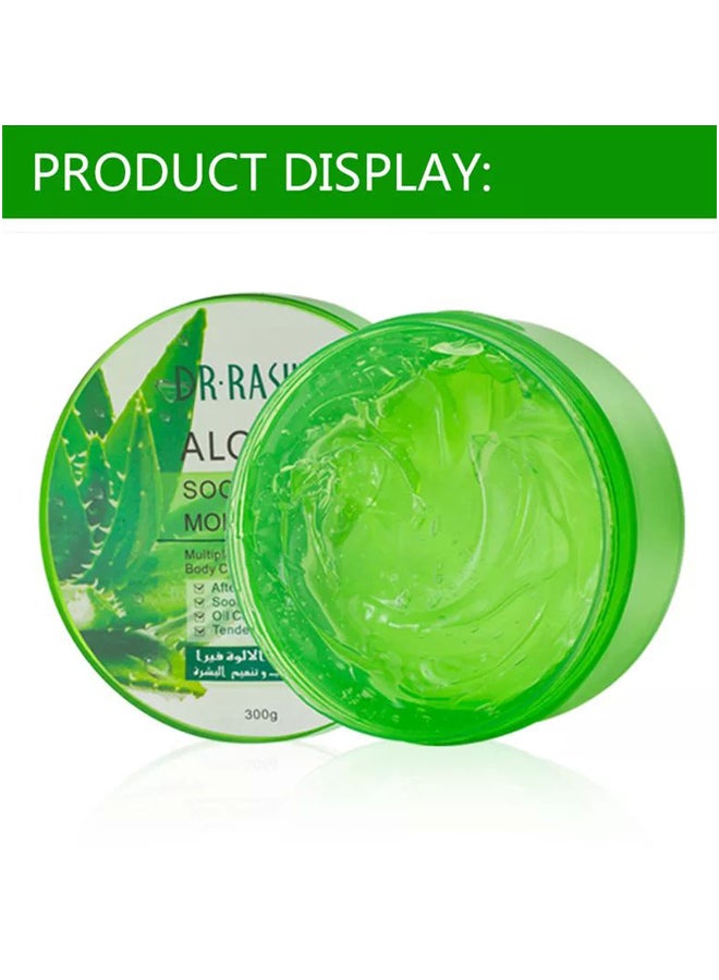 DR. RASHEL - Aloe Vera soothing & moisturizing gel 300 G Green 40grams - Image 1