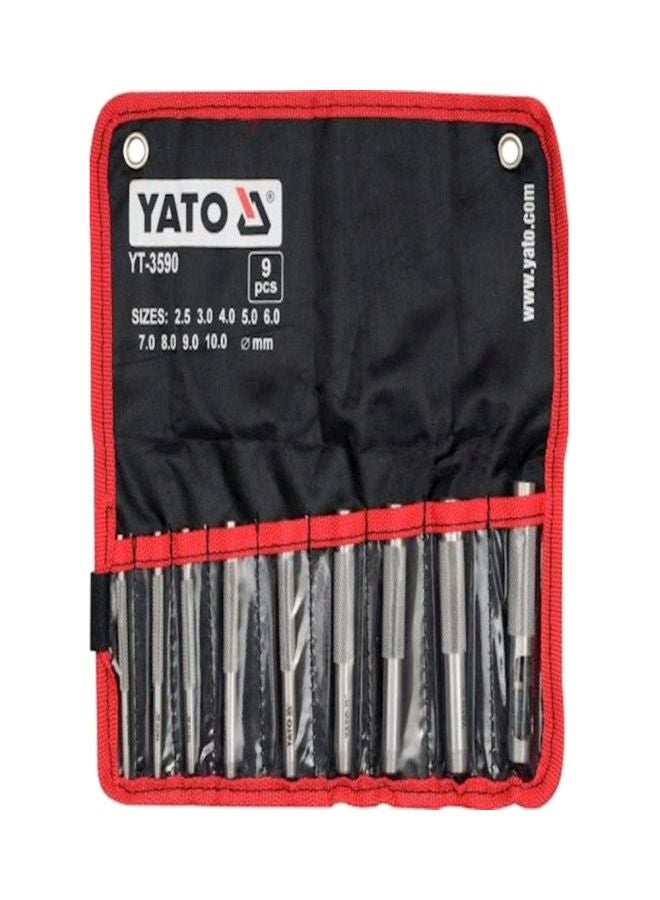 Yato Carbon Steel Punch Set Black/Silver