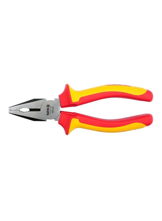 Yato Insulated Combination Plier 160mm VDE-1000V YT-21151 Silver/Yellow/Red