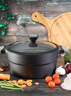 Casserole Dish With Lid Black 28cm - v1622706613/N33505143A_6