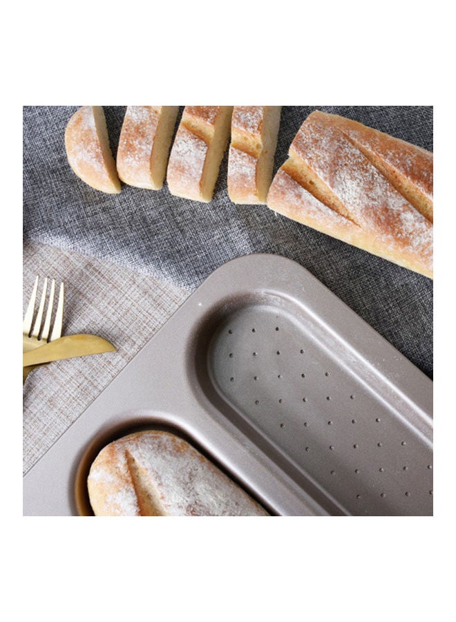 Generic Baguette Pan Baking Tool Silver 32x38x3cm  - Image 2