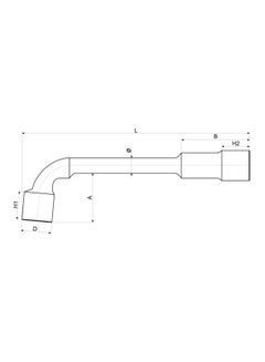 Yato L-Type Socket Wrench 20mm YT-1640 Silver  - Image 2
