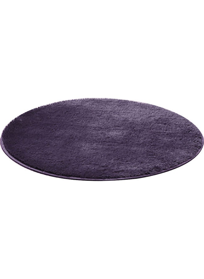Fluffy Soft Rug Anti-Slip Floor Mat Purple 120 X 120 X 1cm