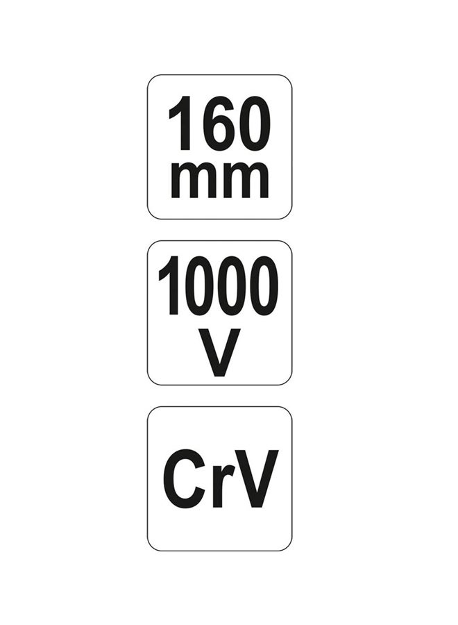 Yato Insulated Side Cutting Plier 160mm VDE-1000V YT-21158 Yellow/Red/Silver 6inch - Image 5