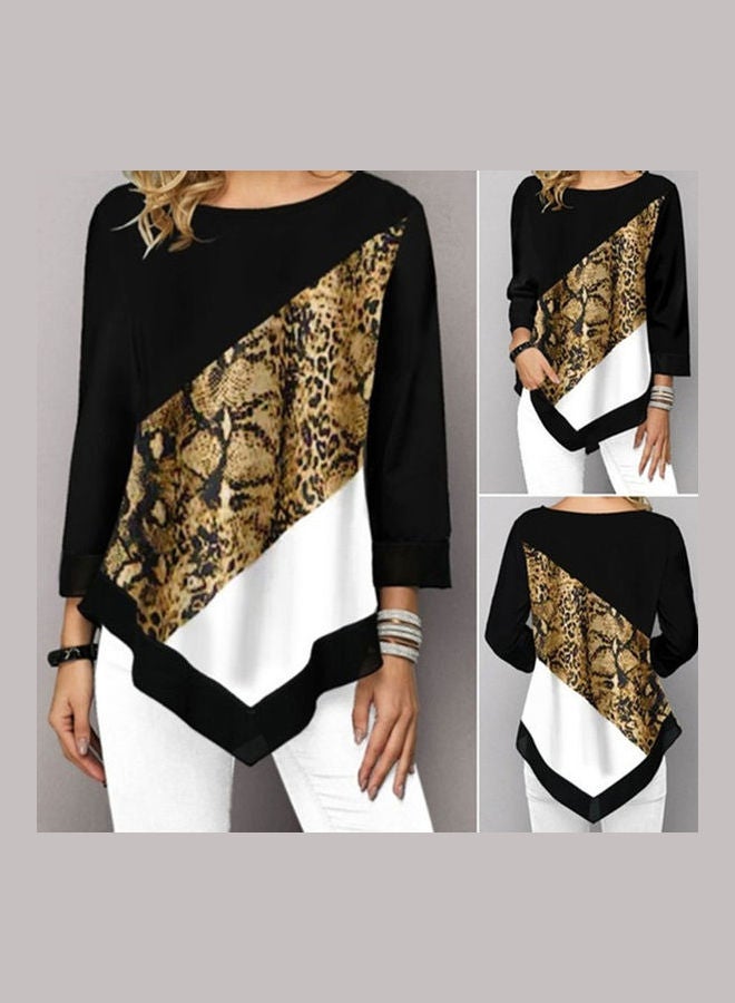 Generic Autumn Leopard Snakeskin Printed Shirt Multicolour  - Image 4
