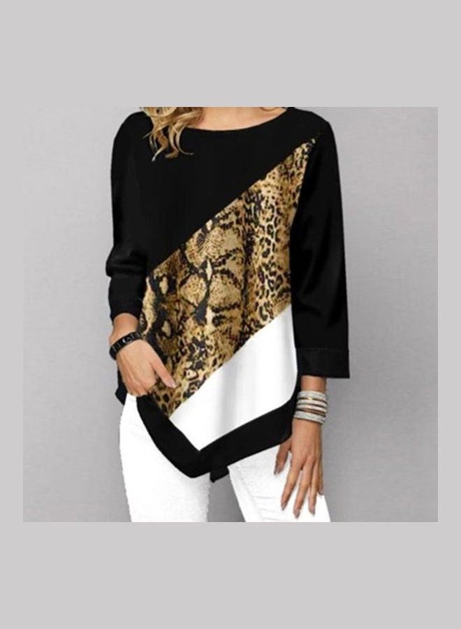 Generic Autumn Leopard Snakeskin Printed Shirt Multicolour  - Image 3