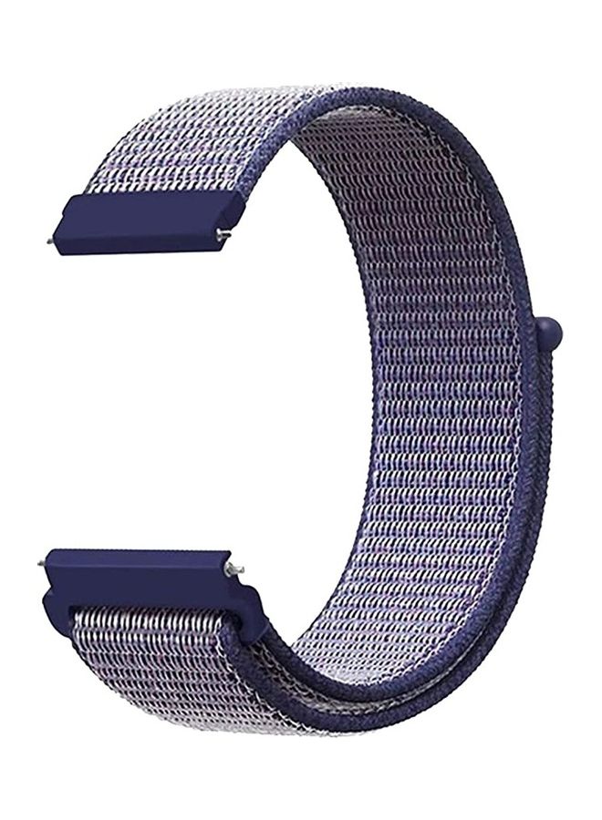 ICS Replacement Band For Samsung Galaxy Watch/Active 2/Gear S2 Classic 40/42/44 mm Midnight Blue - Image 1