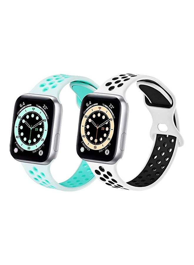 ICS 2-Piece Replacement Band For Apple Watch Band 38/40 mm Multicolour - Image 1