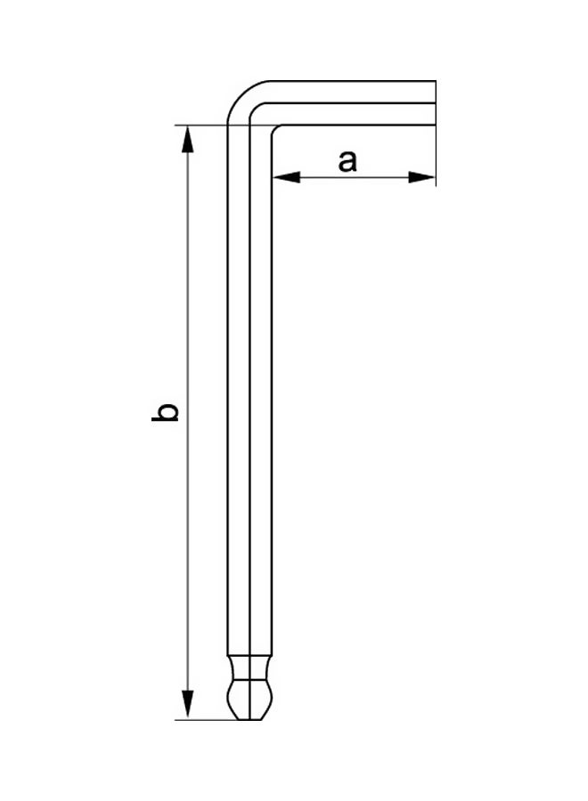 Yato Extra Long Hex Key With Ball 3.0mm YT-5808 Silver - Image 2