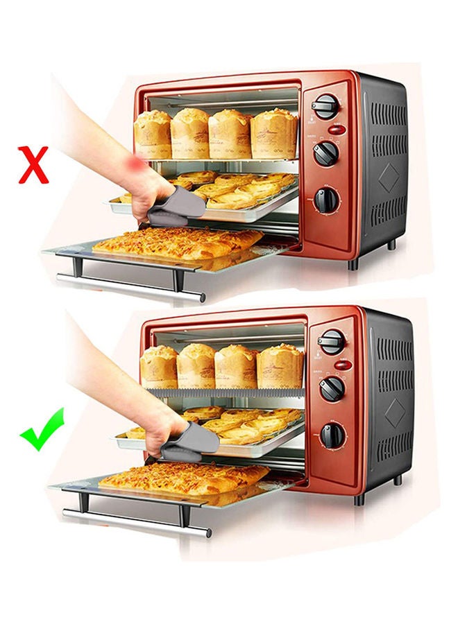 6-Piece Silicone Oven Rack Guard And Mitt Grey  - Image 5