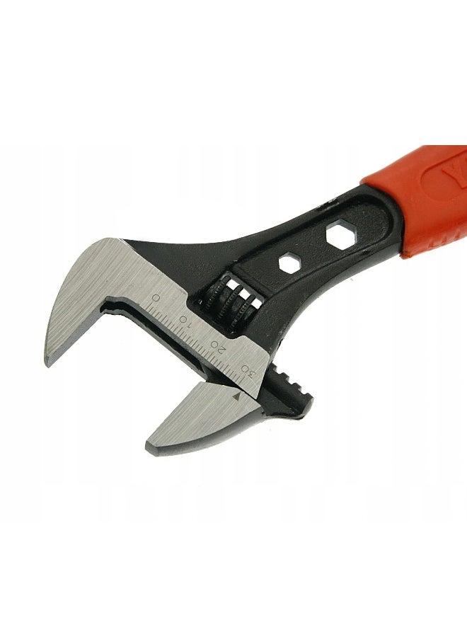 Yato Adjustable Wrench 200mm Cr-V YT-2171 Red/Black/Silver - Image 3
