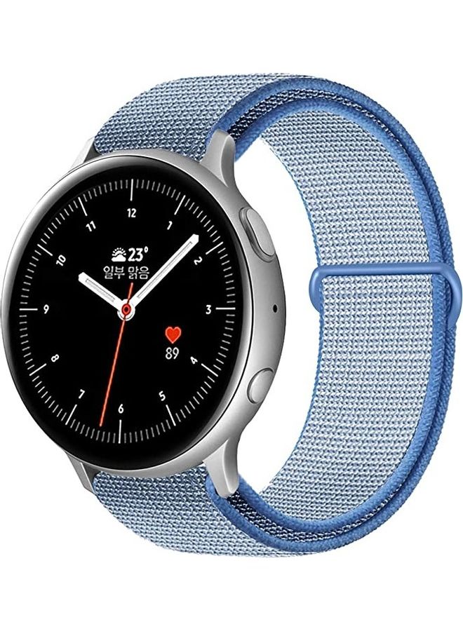 ICS Replacement Band For Samsung Galaxy Watch/Active 2/Gear S2 Classic 40/42/44 mm Lake Blue - Image 2