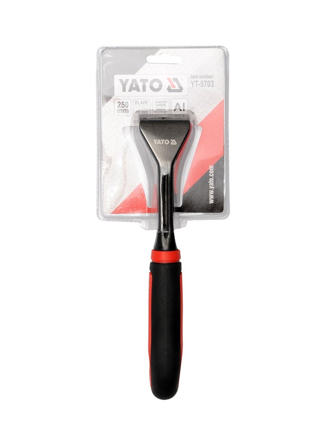 ياتو مكشطة معدن مقاس 250 مم×50 مم طراز YT-5703 أسود /برتقالي. - Image 2
