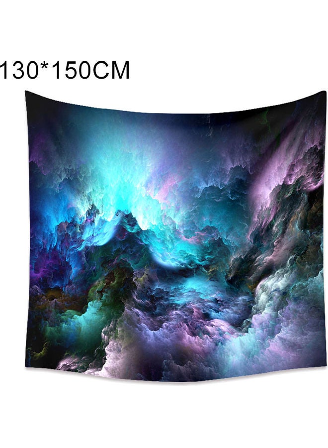Fancy Cloud Mountain Wall Hanging Tapestry Polyester Multicolour 130 X 150 X 1cm - Image 1