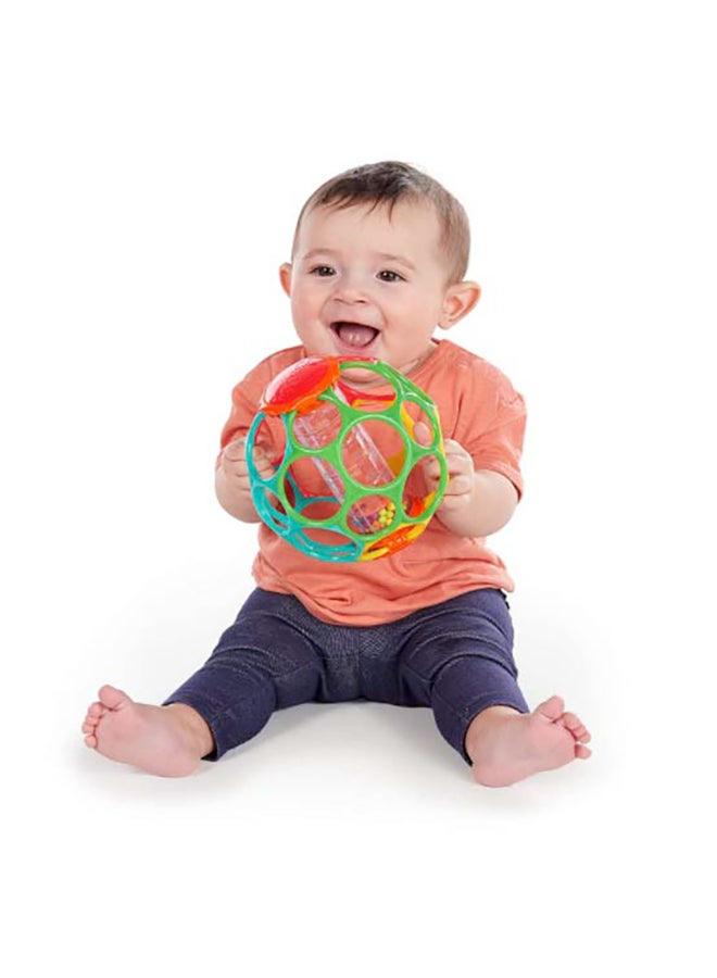 Oball - Rolli N Rainstick Rattle 15.24 x15.24 x15.24cm - Image 1