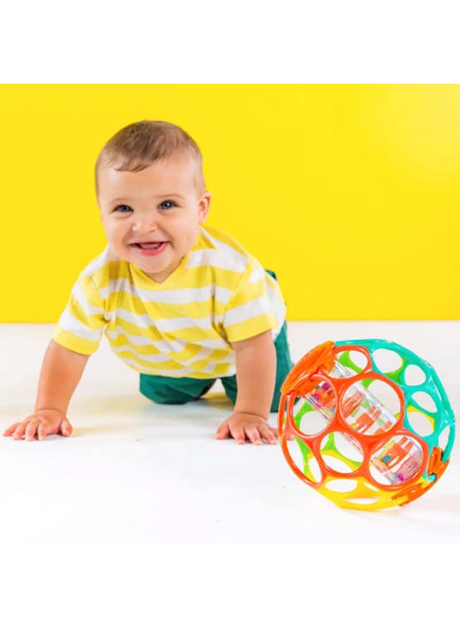 Oball - Rolli N Rainstick Rattle 15.24 x15.24 x15.24cm - Image 1