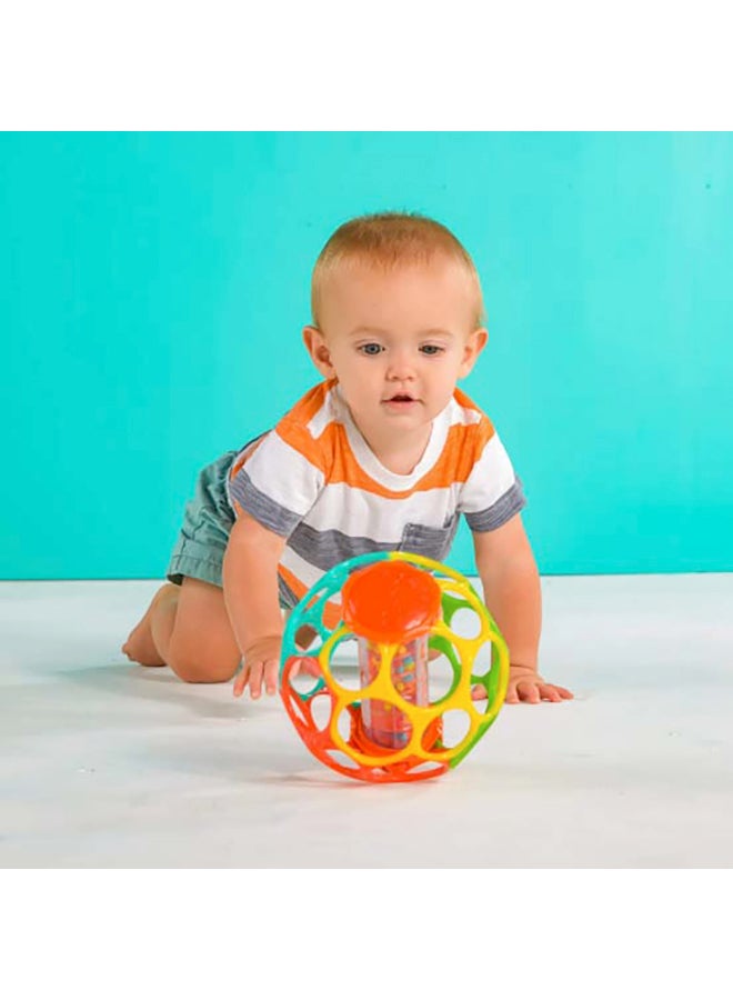 Oball - Rolli N Rainstick Rattle 15.24 x15.24 x15.24cm - Image 1