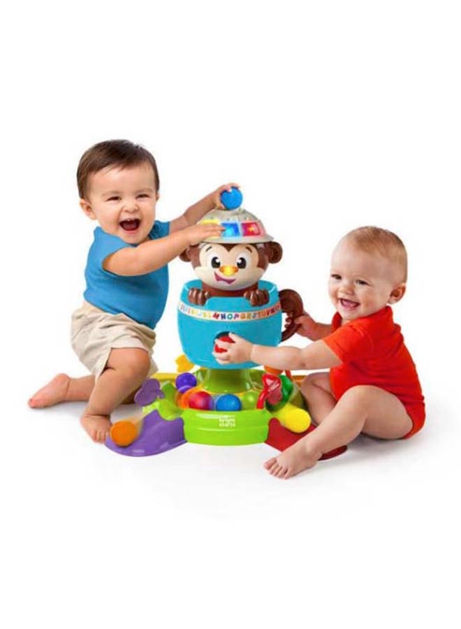Bright Starts - Hide N Spin Monkey Toy - Image 1