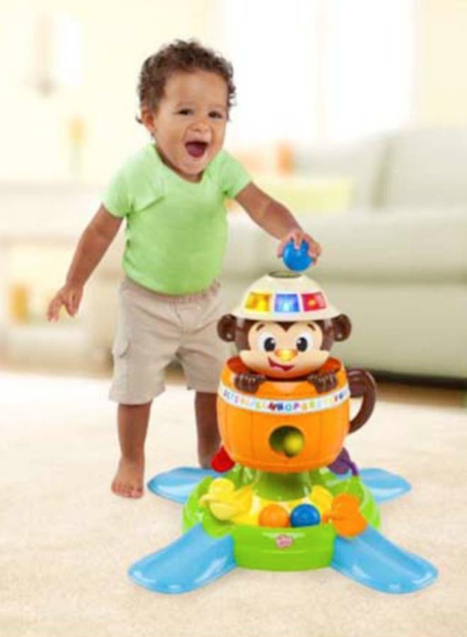 Bright Starts - Hide N Spin Monkey Toy - Image 1