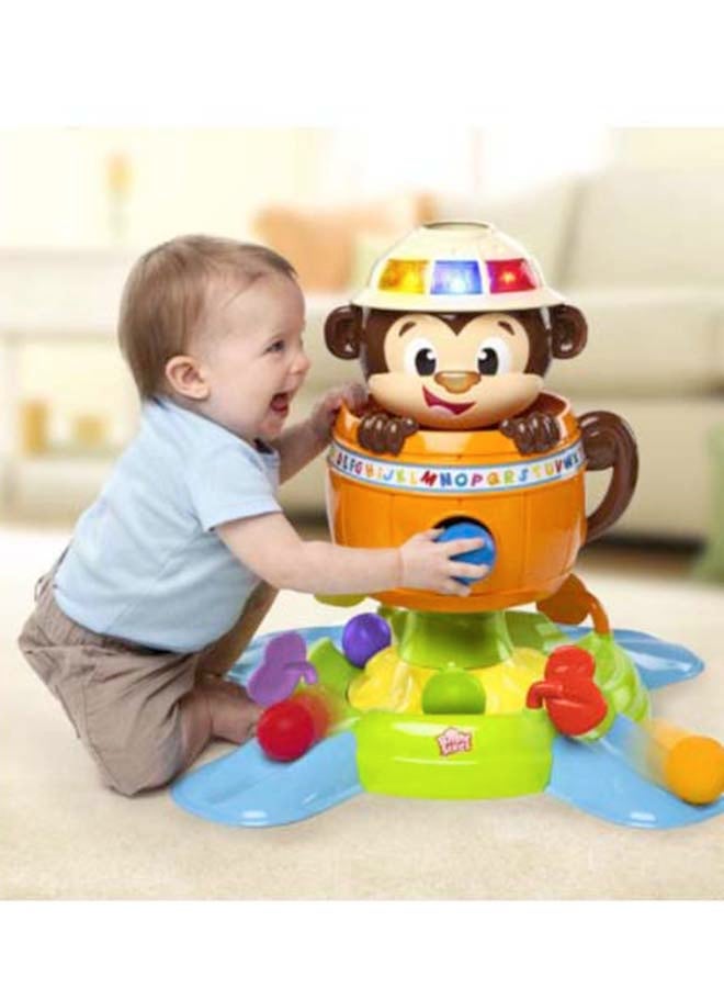Bright Starts - Hide N Spin Monkey Toy - Image 1
