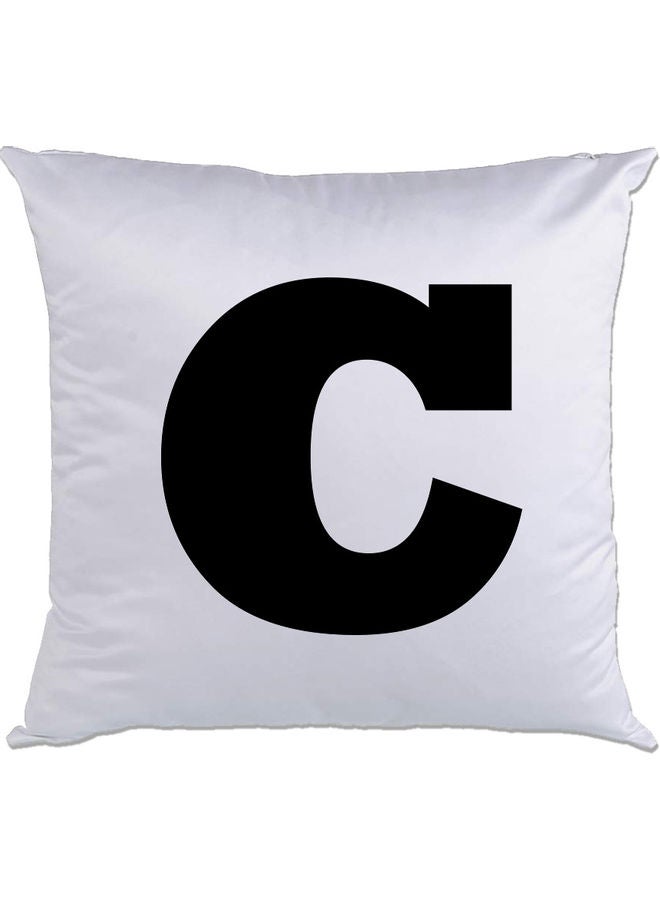AMC DESIGN C Printed Cushion White/Black 40x40cm 