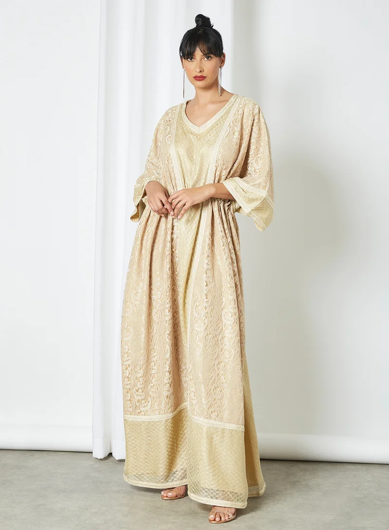 Si FASHION GALERIE Paisley Lace Kaftan