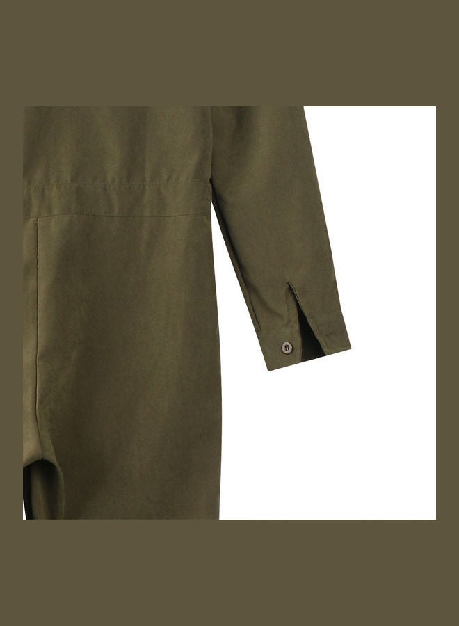 Solid Jumpsuit Army Green  - Image 4