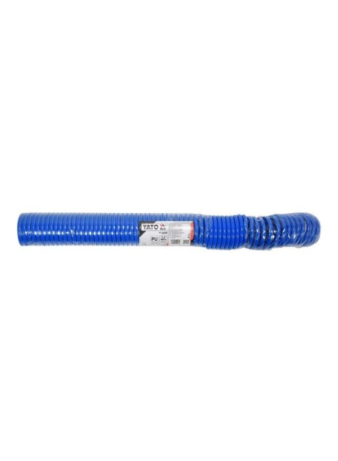 Yato Spiral Recoil Air Hose Pu 10m Internal Ø8mm YT-24208 Blue - Image 2