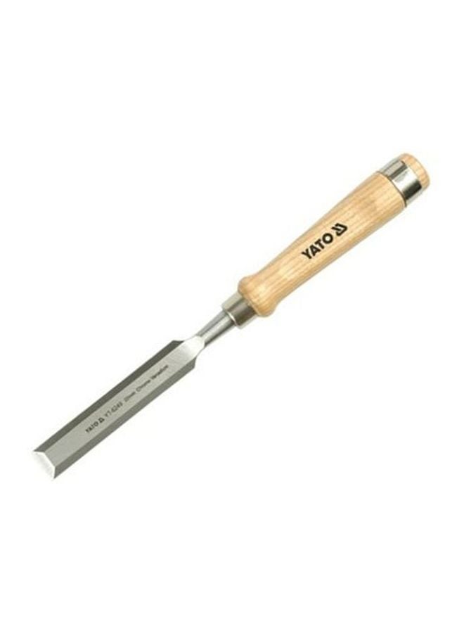 Yato Wood Chisel 12mm Wooden Handle Double Blister Card YT-6243 Beige/Silver  - Image 2