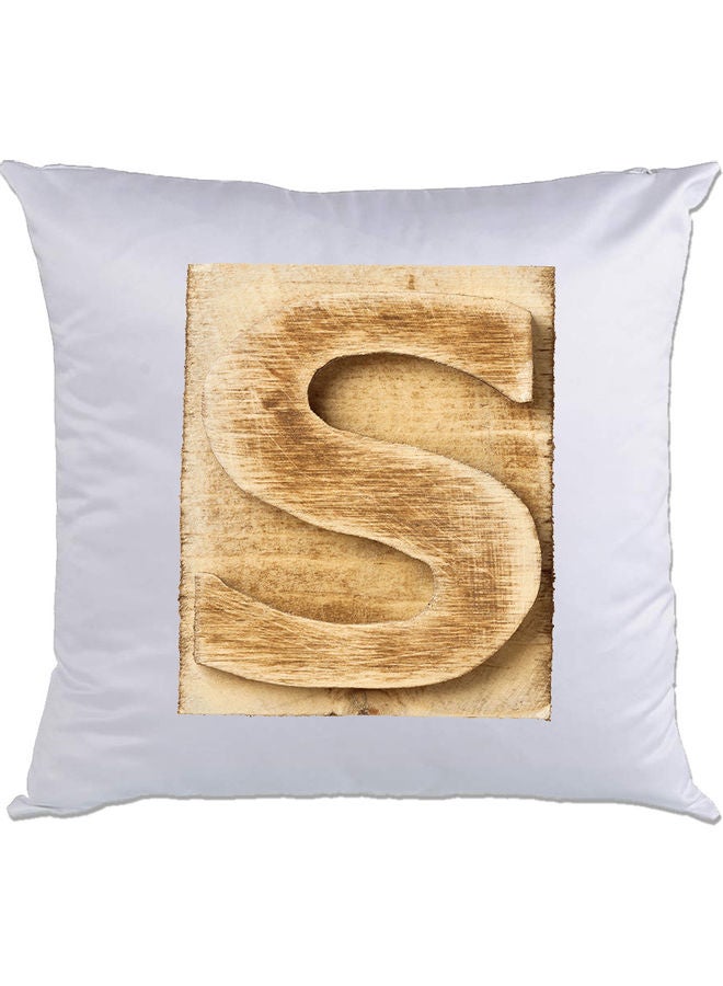 AMC DESIGN S-Printed Decorative Pillow White/Brown 40 x 40cm 
