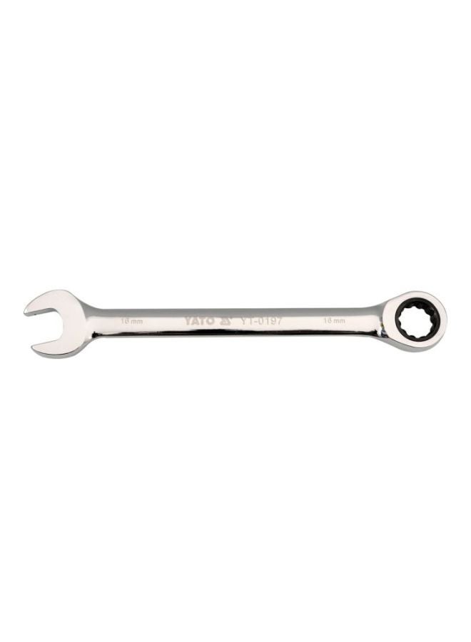 Yato Combination Ratchet Wrench 17mm W/Plastic HangerYT-0198 Silver - Image 2