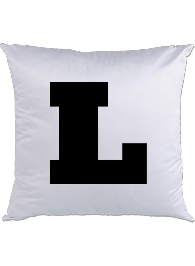 AMC DESIGN L Printed Cushion White/Black 40x40cm