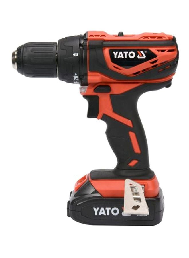 Yato Cordless Drill-Driver 13mm 18V (Mabuchi Motor) Tool Only Color BoxYT-82783 Black/Orange/Silver  - Image 2
