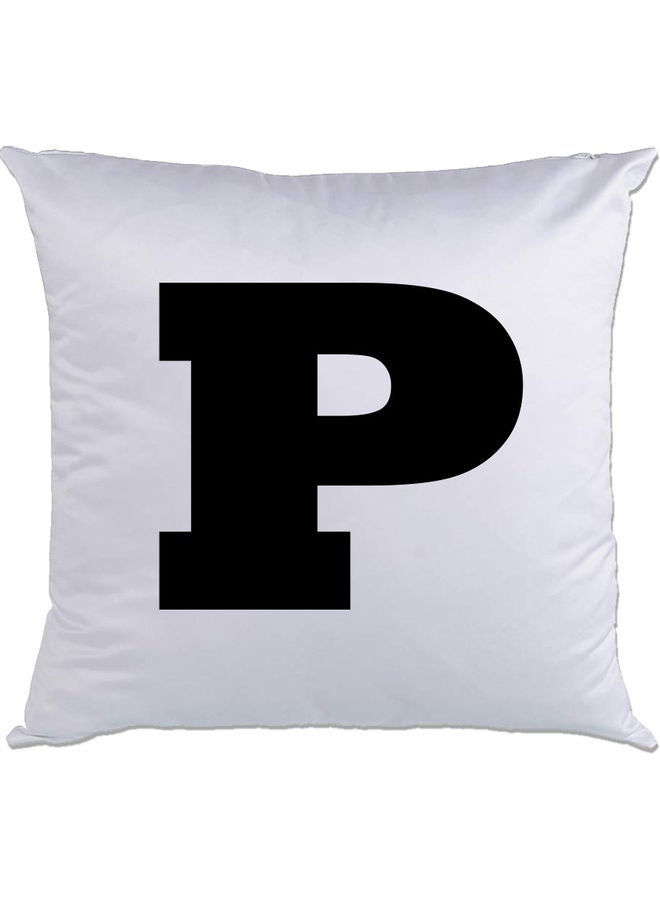 AMC DESIGN P Printed Cushion White/Black 40x40cm 