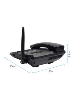 Generic Cordless Desktop Telephone Black  - Image 2
