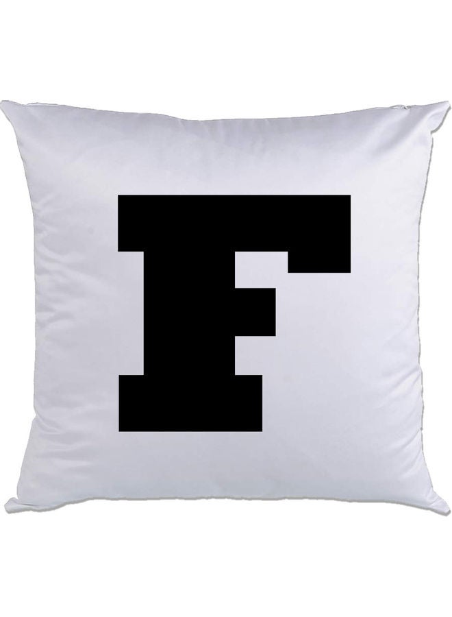AMC DESIGN F Printed Cushion White/Black 40x40cm 