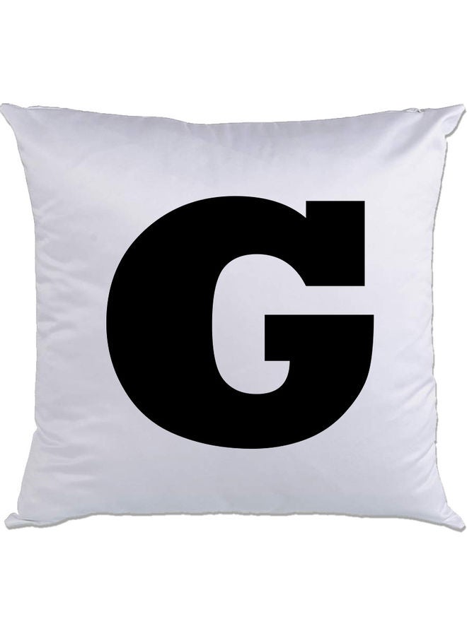 AMC DESIGN G Printed Cushion White/Black 40x40cm 