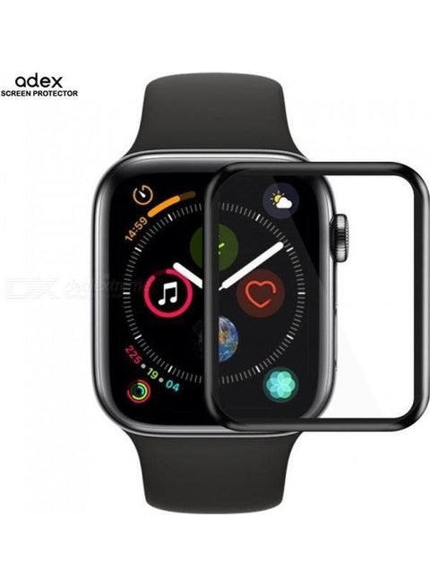 Tempered Glass Screen Protector For Apple Watch Series 4/5/6/SE 40 mm Clear/Black