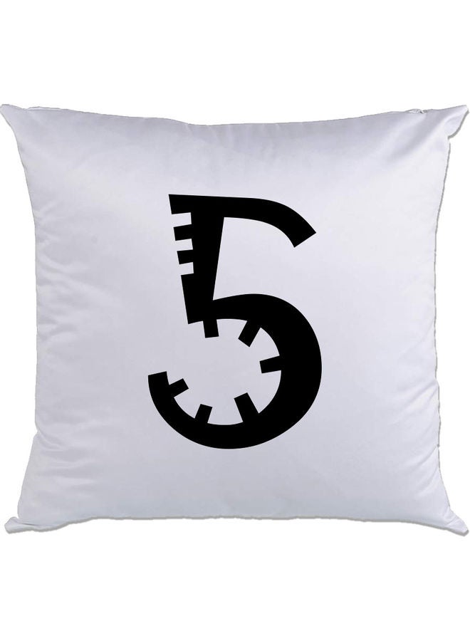 AMC DESIGN 5 Printed Cushion White/Black 40x40cm 