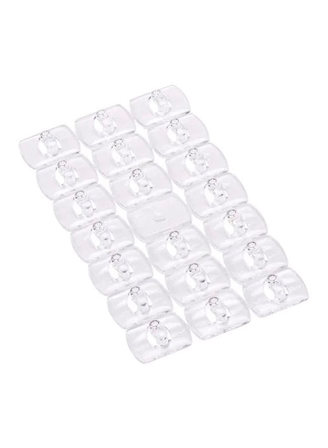 Command Pack Of 20 Strong And Versatile Damage-free Decorating Hanging Clips With Strips Clear Miniinch - Image 1