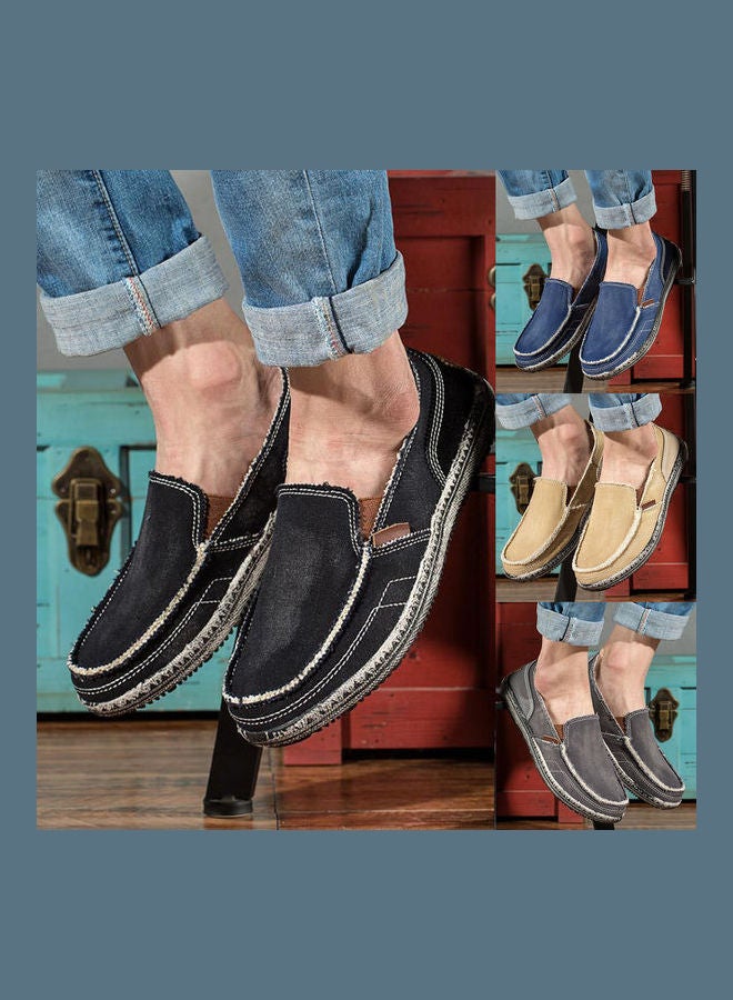Generic Men Casual Breathable Slip-on Anti Skid Loafers Black  - Image 2